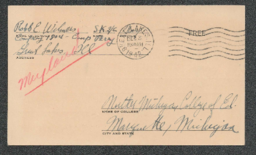 Robb E. Wilmers to Northern Michigan College of Education, 3 December 1942