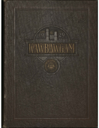 1929 Kawbawgam yearbook