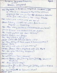 Sharon Maynard Oral History Transcript, 1990