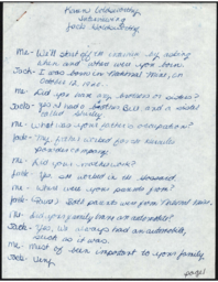 Jack Goldsworthy Oral History Transcript, undated