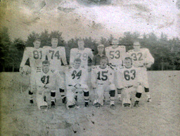 Coach Ferzacca (Back row 4th from left) ca. 1960: Coach Ferzacca Standing Posed with Players