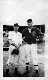 Tom Ross with Ontonagon Baseball Teammate (2 of 2)