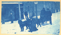 Winter Street Scene, Sault Sainte Marie, Michigan