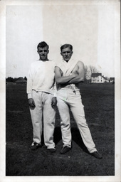 Teenage Tom Ross and Friend in Exercise Clothes