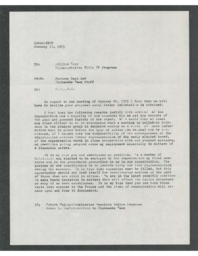 Marlene Gauthier to William Carr, 1975-01-17