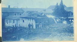 Rear view of Chippewa House Hotel, Sault Sainte Marie, Michigan