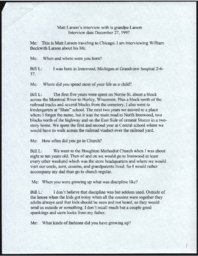 William Larson Oral History Transcript, 1997