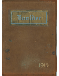 Ontonagon Boulder yearbook, 1915