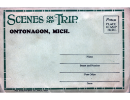 Ontonagon "Scenes on My Trip" Postcard Booklet