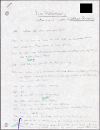 Clifton Rogers Oral History Transcript, undated