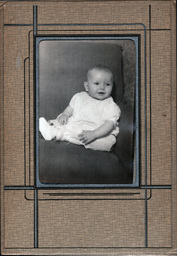 Portrait of Baby in White Dress