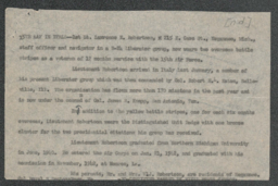 Lawrence E. Robertson press release, undated