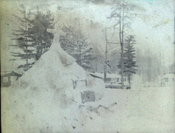 All Events Weekend 1959: Snow Sculpture with a Cross-like Thing On Top