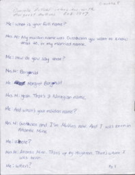 Margaret Mullins Oral History Transcript, 1997