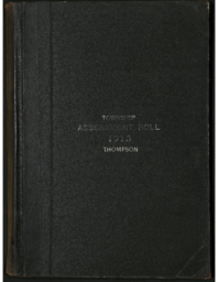 Thompson Township Assessment Roll, 1913