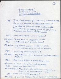 Brad Waters Oral History Transcript, 1990