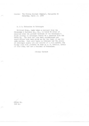 Milwaukee and Northern extension to Ontonagon, 1888-03-17