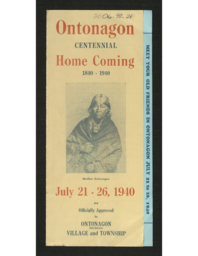 Ontonagon Centennial Homecoming, 1840-1940