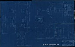 Plans and Elevations of Reinforced Concrete Oil House at Baltic Mine