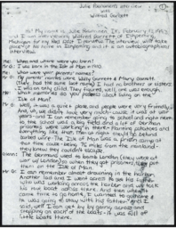 Wilfred Garrett Oral History Transcript, 1993