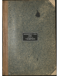 Thompson Township Assessment Roll, 1895