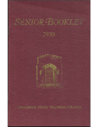 1938 Senior Booklet yearbook