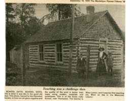 Photo and Article of Grass Lake School