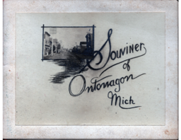 Souvenir of Ontonagon, Michigan Scrapbook