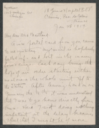 Kellogg Speed to Fanny Maitland, 1918-01-26