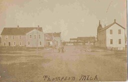 Thompson Street Scene with Lumber Mill