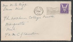 Mrs. M.E. Gipp to the Editor of the Northern College News, 7 April 1944