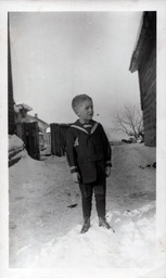 Young Tom Ross in Sailor-Style Outfit