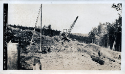 Dragline Excavation for Bridge of Victoria Dam Pipeline Crossing