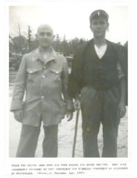 Two Prisoners at Buchenwald after Liberation