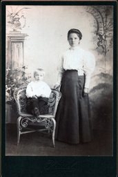 Woman with Toddler in Chair