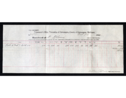 G. Glaser Tax Receipt, 1922-02-24