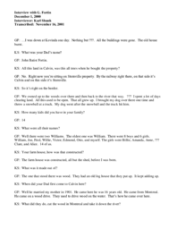 G. Fortin Oral History Interview Transcript