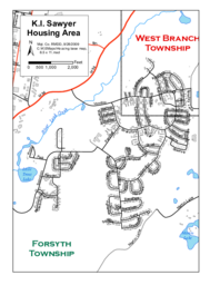 K.I. Sawyer Housing Area Map