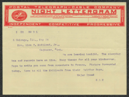 Kellogg Speed to Fanny Maitland, 1917-05-16