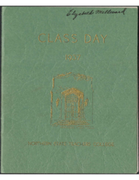 1937 Class Day yearbook