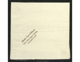 White Pine Copper Company Billionth Pound Commemoration Napkin