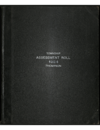 Thompson Township Assessment Roll, 1924