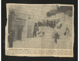 Ontonagon's Best Display Newspaper Clipping