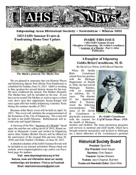 Ishpeming Area Historical Society Newsletter, Winter 2023