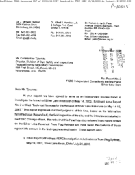 Technical Reasons for the Release of Silver Lake Reservoir on May 14-15, 2003 Report Number 2