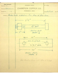 Details for Anchor Bolts and Washers for New 12? Air Line