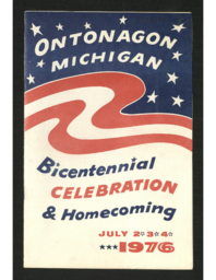 Ontonagon Bicentennial Celebration and Homecoming, 1976-07