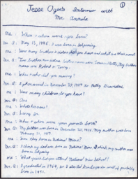 Mr. Annala Oral History Transcript, undated