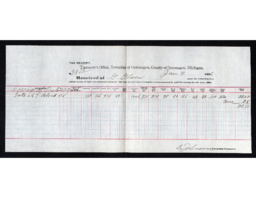 G. Glaser Tax Receipt, 1926-01-09