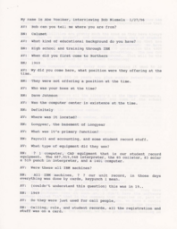 Robert Niemela Oral History Interview Transcript